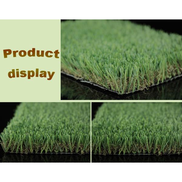 Synthetic Plastic Lawn Grass With Title 4 Colors Environment Friendly