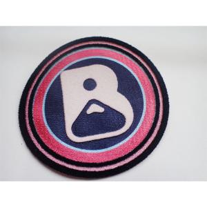 3D Flocking Badge Custom iron/sew on cloth patches for Garment Patch embossed