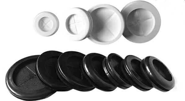 EPDM Silicone Rubber Blanking Grommet Close For Cable Hole 6mm-10mm Chassis Hole
