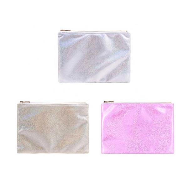 Impression à double face Colorier Glittery Sublimation Sac cosmétique DIY Sac personnalisé pour l'impression par sublimation