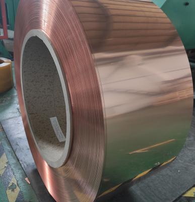 Tira lustrada da folha da bobina do cobre do ETP para a metade do T2 da construção C1100 C1200 duramente