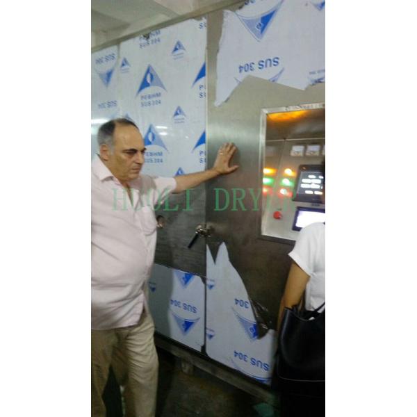 7KW Power Cabinet Microwave Drying Machine For Chicken / Meat 304 Stainless Steel Material