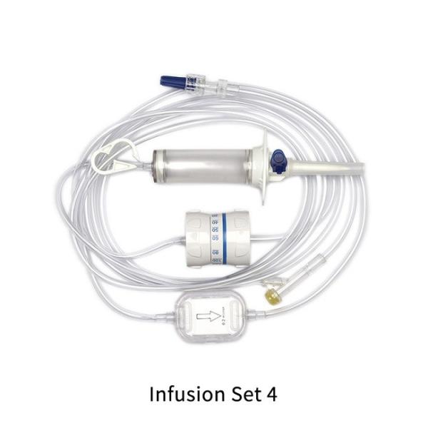 Medical Single Iv Infusion Giving Set Infusion Set With Burette