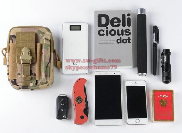 Outdoor Tactical Holster Military Molle Hip Waist Belt Bag Wallet Pouch Purse Phone Case with Zipper for iPhone 7/LG