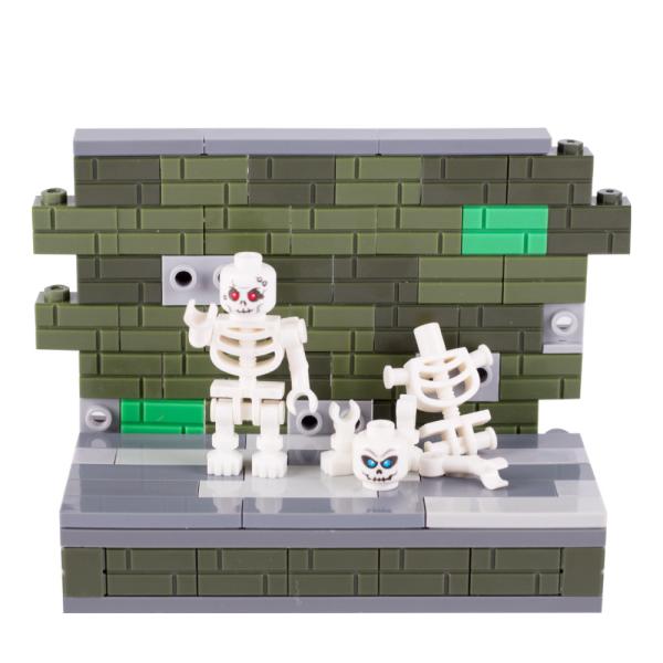Children gifts medival knight ninja halloween skeleton action figures building block toys