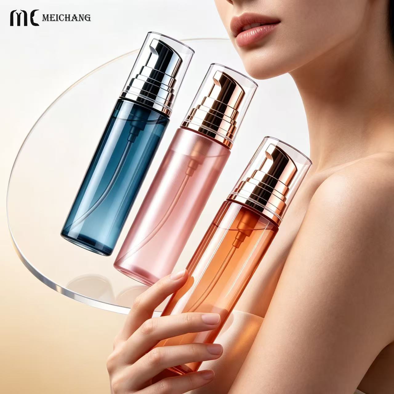 250ml/280ml/320ml PET Fine Mist Hair Spray Bottle for Dry Shampoo & Haircare(MC-452)