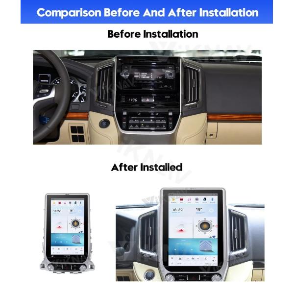 16 дюймовый Android сенсорный экран головный блок для навигации Land Cruiser GPS мультимедийный проигрыватель беспроводный Carplay 4G