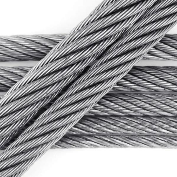 6mm 6x19 Fc 304 7x19 IWRC 10mm 12mm Ungalvanised Steel Wire Rope Cable ±1% Tolerance
