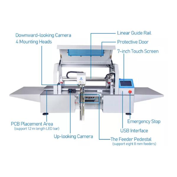 CHM-T510LP4 Smd Pick And Place Machine Pcb Assembly Led Bulb Making Machine