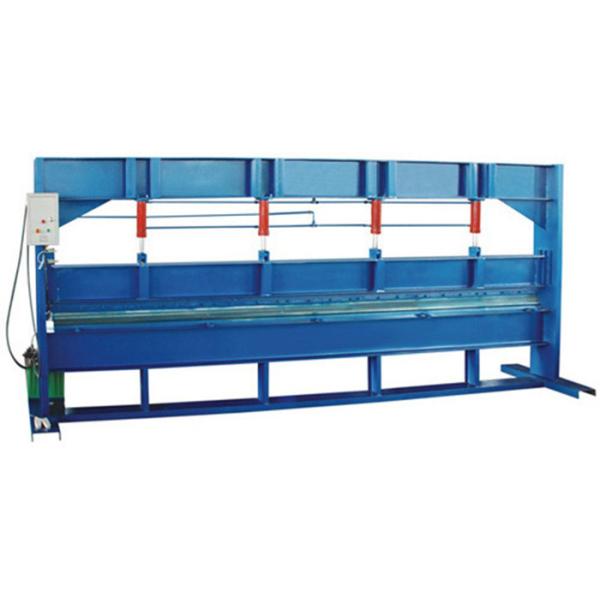 Blue Color 4m Width Hydraulic Sheet Bending Machine For Galvanized Steel Coil