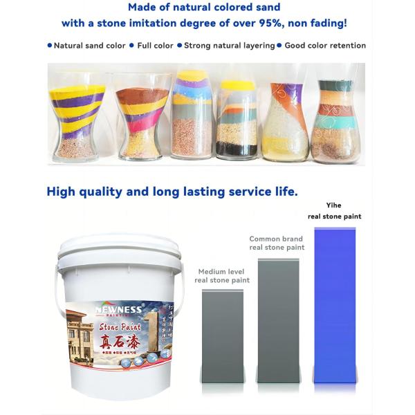 Грубая каменная текстура Окончание краски натуральный камень песок Стенная краска EINECS No. 231-072-3
