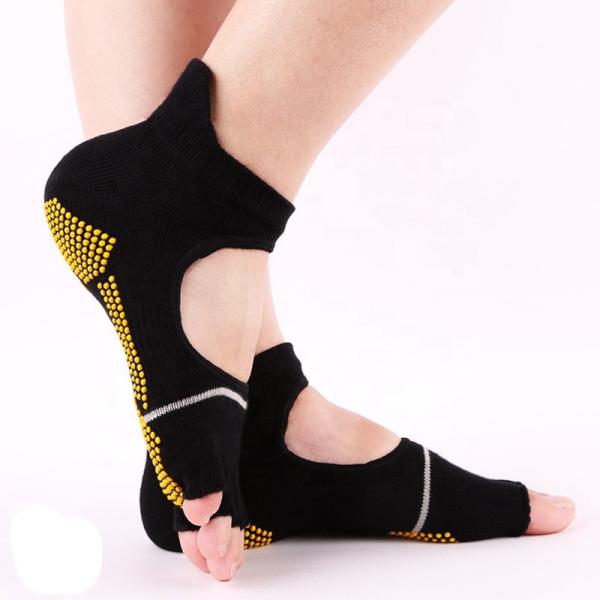 Cotton Anti-Slip Soft Silicone Sole Dance Barre Ballet Pilates Sox Custom men Grip Yoga Socks for men
