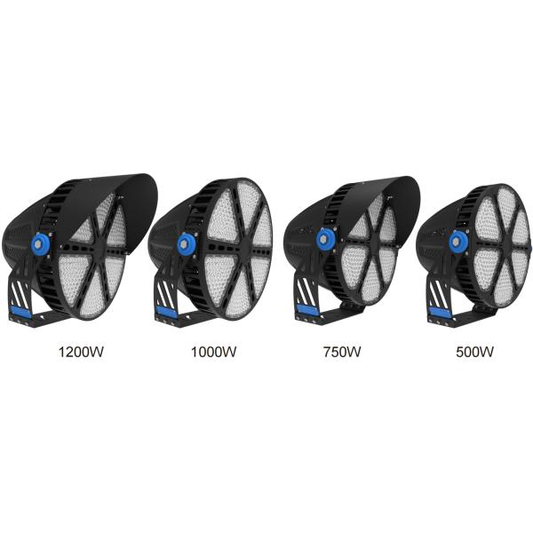 1200 Вт светодиодный высокомощный стадионный свет 150 мм / Вт IP66 водонепроницаемый светодиодный светодиодный наводнительный свет с CE RoHS для теннисных спортивных полей