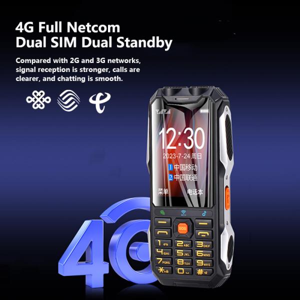 3.5 Inch 4G Feature Phone Q9+ Dual Standby 5400mAh Smart Phones For Seniors