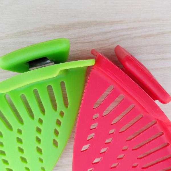 Grampo no filtro BPA do escorredor do silicone livre para os espaguetes