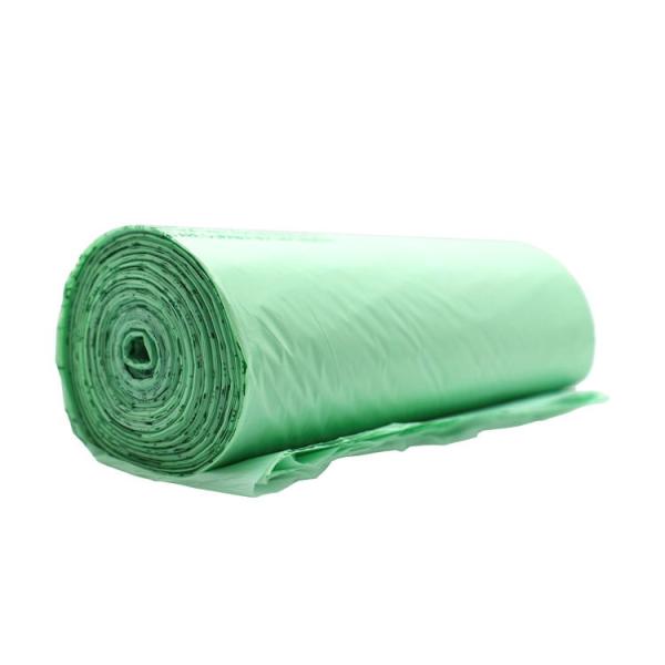 o lixo biodegradável do verde 11-210mic ensaca Compostable para a casa limpa
