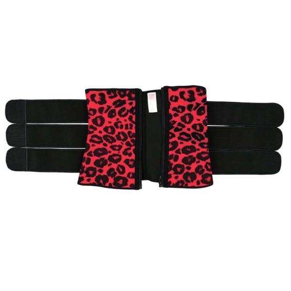 Тренер талии печати леопарда ядра с молнией и поясом для ежедневной пользы