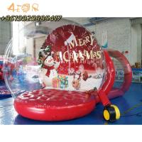 Globo de neve inflável Glitter personalizado Globo de neve de Natal Homem de neve Papai Noel Kit Globo de água
