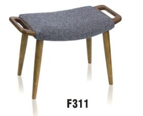 America style mid century wooden foot ottoman