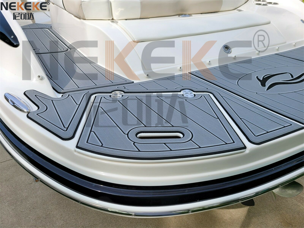Rinker 246 Captiva BR 2010 Swim Platform EVA Faux Teak Deck Mat Marine Flooring Pad