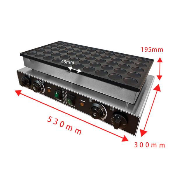 Professional Manufacturer Snack Stainless Steel Mini Pancke Machine 50 Holes dorayaki machine