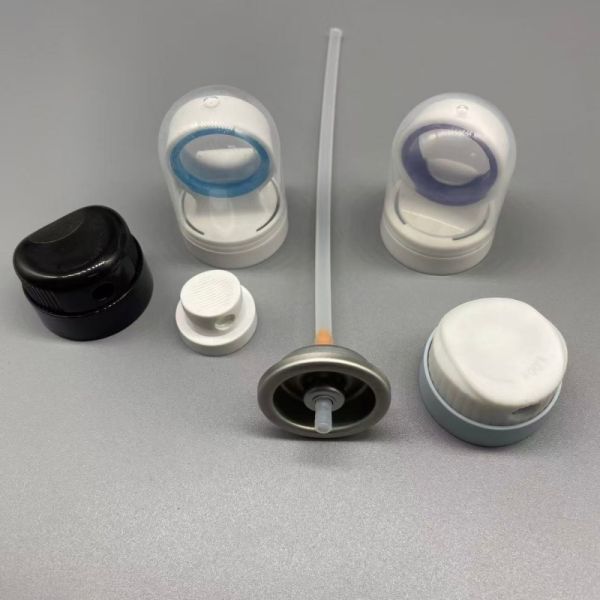 Aerosol Sunscreen Valve with Clog-Resistant Nozzle, Leak-Proof Seal, and 360-Degree Operation for Sun Care Spray Products