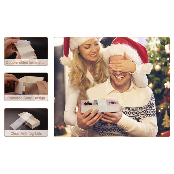 Wooden Food Packaging Box Cake Dessert Container With Plastic Cover, Take Out Pastry Cake Lunch Sushi Tray