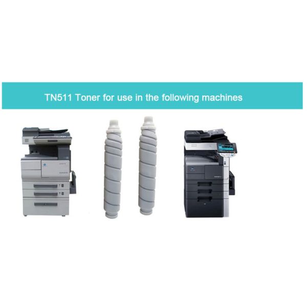 024B TN 511 Konica Minolta Toner Black For BIZHUB 360 / 361 / 420 / 421 / 500 / 501