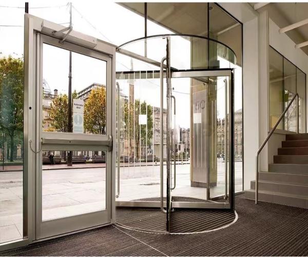 Convenient and Secure Automatic Revolving Door for Commercial Buildings