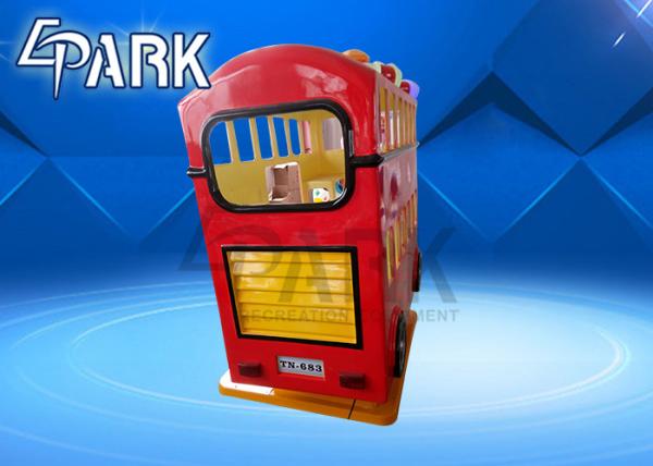 Fiberglass Material Big Bus Kiddy Ride Machine Seat With Motion Left And Right