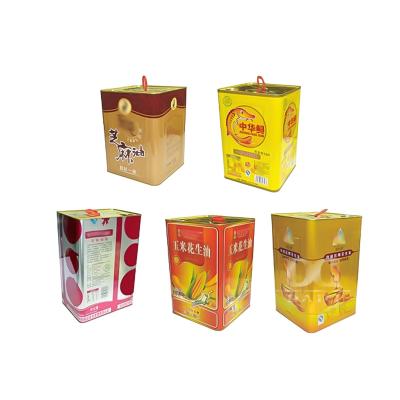 DADI Food Oil Can 10L 14L 15L 17.5L 18L Tin Olive Oil Containers Large Olive Oil Tins