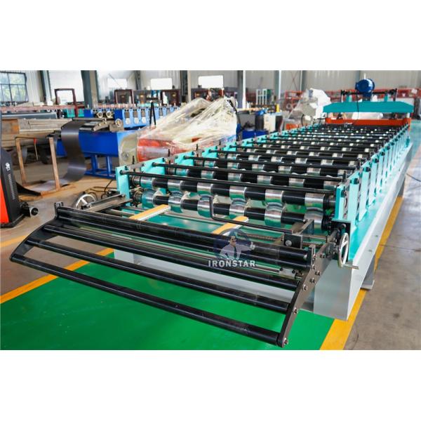 “1000 Trapezoidal Roof Panel Roll Forming Machine Metal Roofing Sheet Making Machine For Iraq Construction”