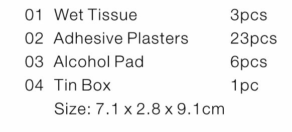 Mini Portable First Aid Kit Gift Box Pouch Medical Keep Safe Promotional