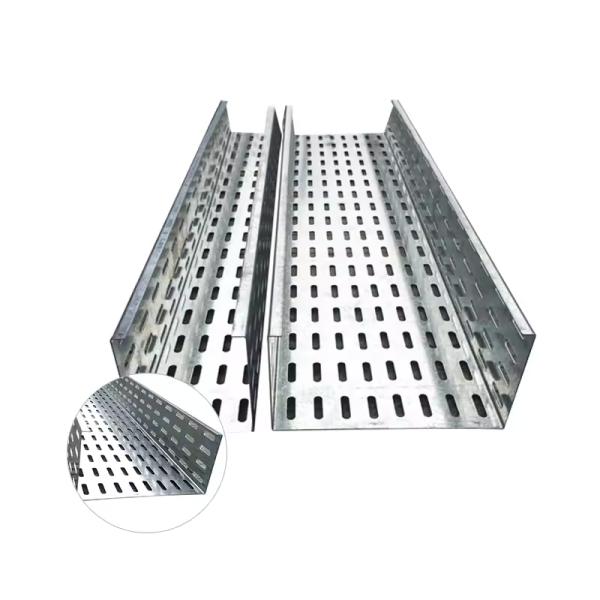 3m - 6m Length Galvanized Steel Perforated Cable Tray Corrosion Resistant