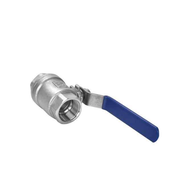 304 Stainless Steel High Temperature 2PC Ball Valve with Manual Turning Operation