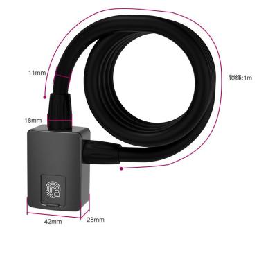 U6 fingerprint lock motorcycle 1000mm chain lock portable door lock duarble anti-theft smart padlock