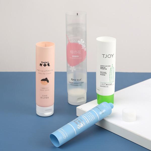 Biodegradable PE Cosmetic Packaging Flexible Tube with Customized Colors and 45W x 120H Dimensions