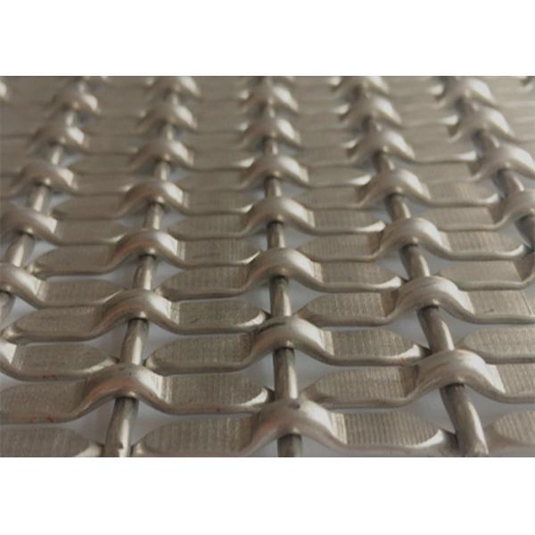 Stainless Steel Crimped Woven Wire Mesh For Curtains Cabinet Door