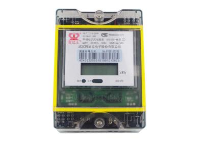 saída da parte superior da entrada da parte inferior do medidor bonde de fase 220V monofásica com exposição do LCD