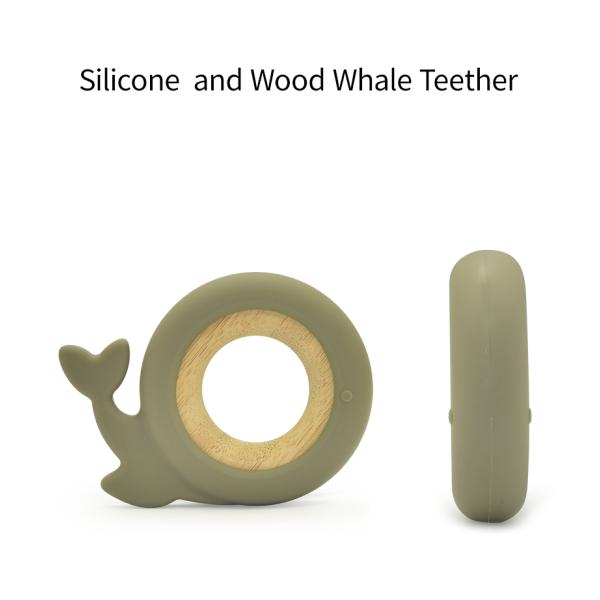 Silicone LFGB Organic Baby Teething Toy 9cm For Achy Gums