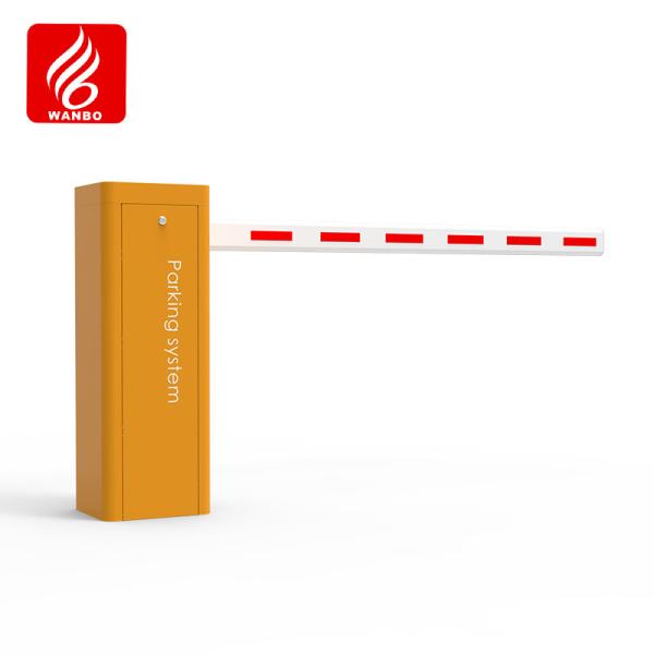 DC Brushless Straight Arm Automatic Boom Gate Barrier 3-6m For Parking Blocker Parking Payment System