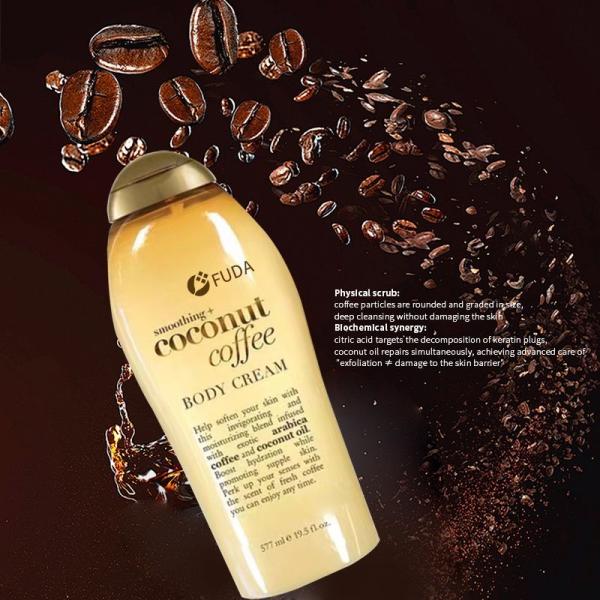 Fresh Coconut Coffee Body Scrub Exfoliator Skin Rejuvenation OBM