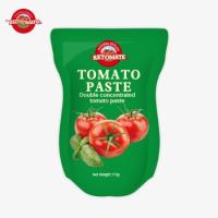 L'usine de pâte de tomate fabrique des sachets debout de 113 g conformément aux normes de production ISO HACCP BRC et FDA