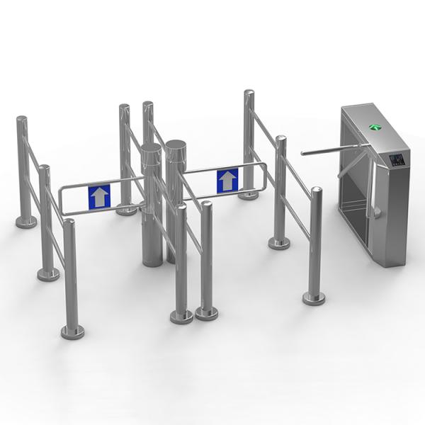 Waist High AC220V Acrylic Arm Swing Barrier Gate SUS304