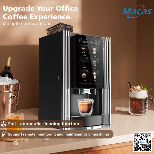 Vendeuse de café à la tasse pratique et intelligente avec armoire sur mesure