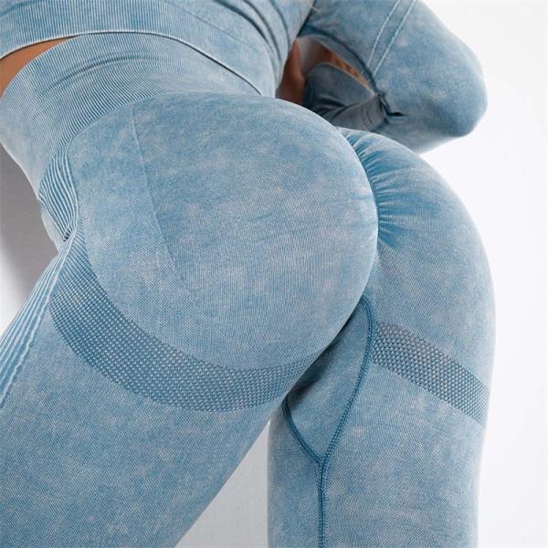 Помытые брюки спортзала разминки добычи гетры батта Scrunch спортзала безшовные большие