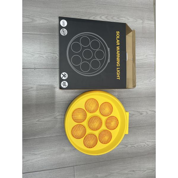 IP65 Waterproof Solar Powered Sunflower Shape Solar Warning Light Traffic Warning Light for Road Safety
