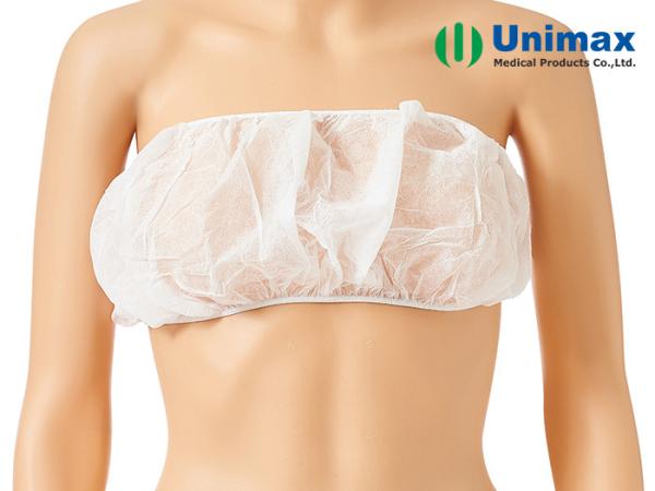 Non-woven Disposable Fashionable Breathable Bra with Ties Beauty Spa Consumable