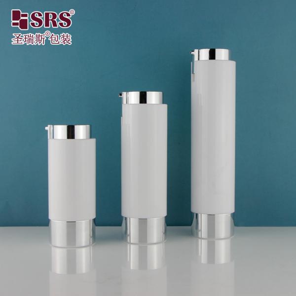 30 ml 50 ml Loção Cosmética Vazia Sério de Personalização Bottle de Bomba sem Ar Substituivel 15 ml