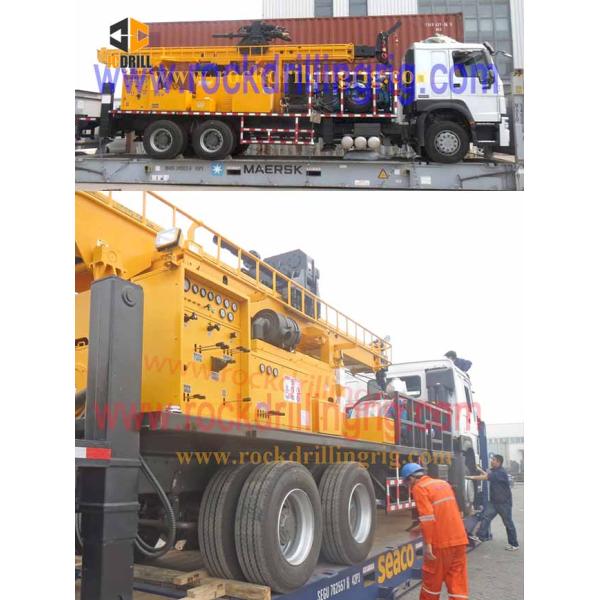 1000m Deep Water Well Drilling Rig Truck Mounted Hydraulic Drilling Rig